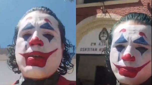 Fue a votar disfrazado de El Guasón, pero ocurrió algo inesperado: “Algún día iba a pasar”