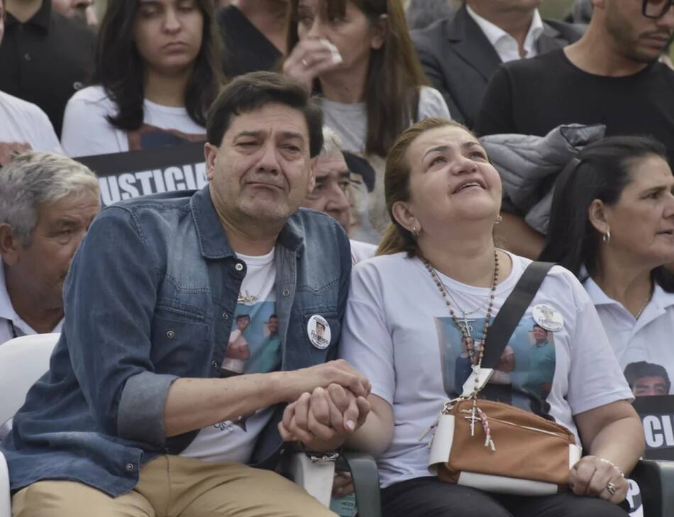 Los padres de Fernando Báez Sosa. Foto: NA