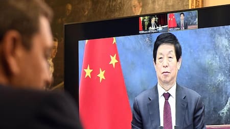 Sergio Massa, mantuvo una videoconferencia con su par de China, Li Zhanshu. Foto NA