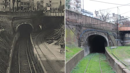 El ingreso al antiguo túnel oculto aún se mantiene casi intacto