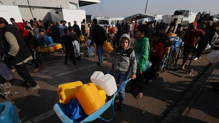 Niños en el conflicto en la Franja de Gaza. Foto: REUTERS.