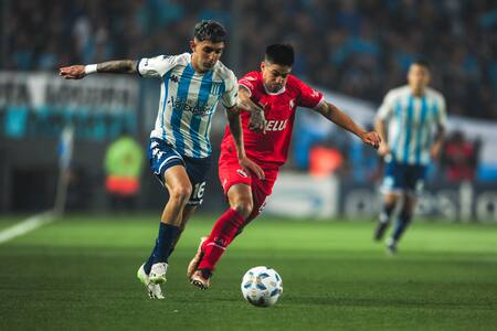 Gastón Martirena; Racing Club vs Independiente. Foto: Télam.