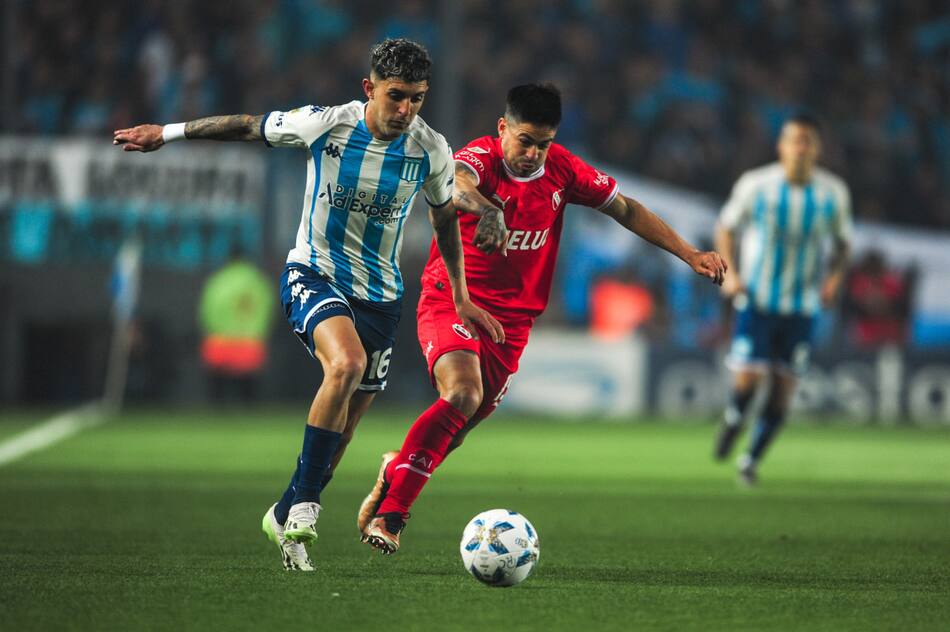 Gastón Martirena; Racing Club vs Independiente. Foto: Télam.