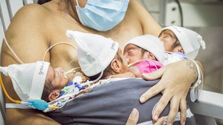 Adriana Beramendi mamá de cuatrillizos en pandemia