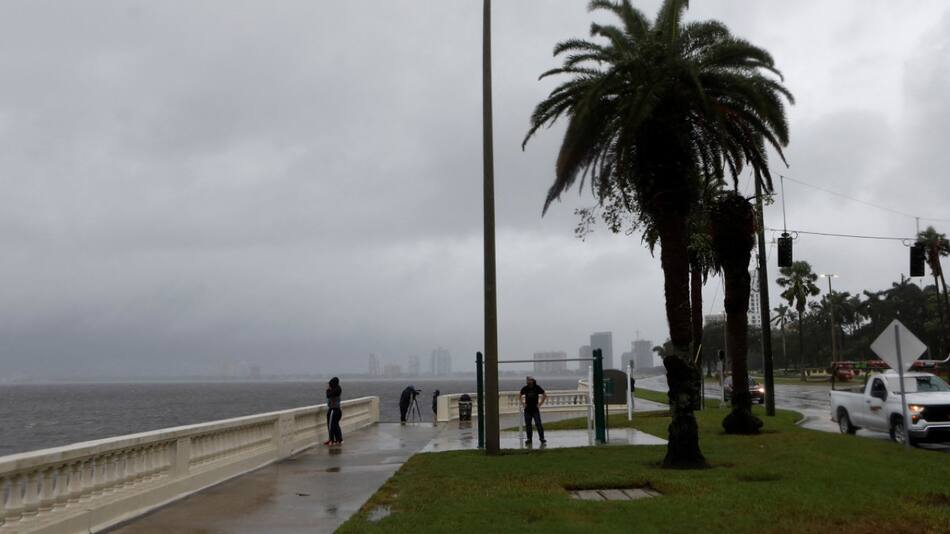 La llegada del huracán Milton a Tampa. Foto: Reuters.