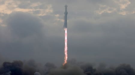 Lanzamiento del Starship. Foto: Reuters