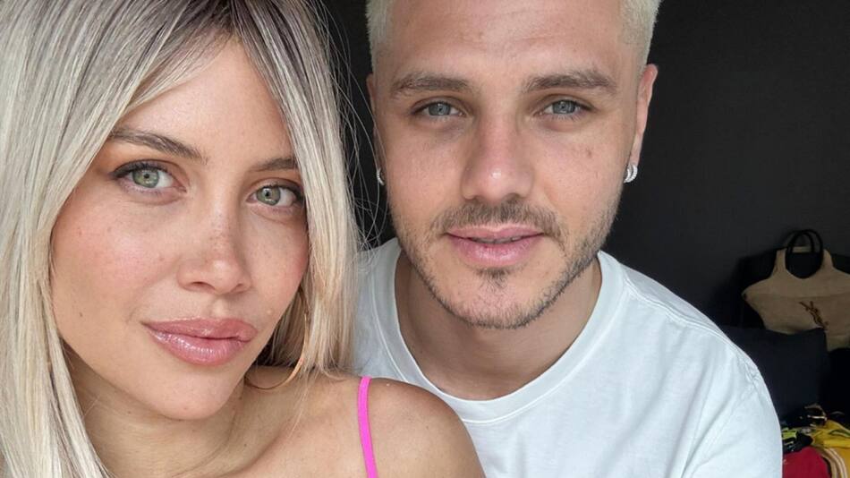 Wanda Nara y Mauro Icardi. Foto: Instagram.