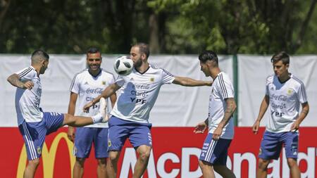 Selección Argentina - entrenamiento