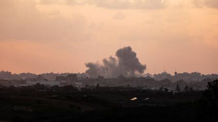 Bombardeo en la Franja de Gaza. Foto: Reuters.