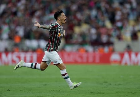 Festejo de Germán Cano; Boca vs. Fluminense; Copa Libertadores. Foto: Reuters.