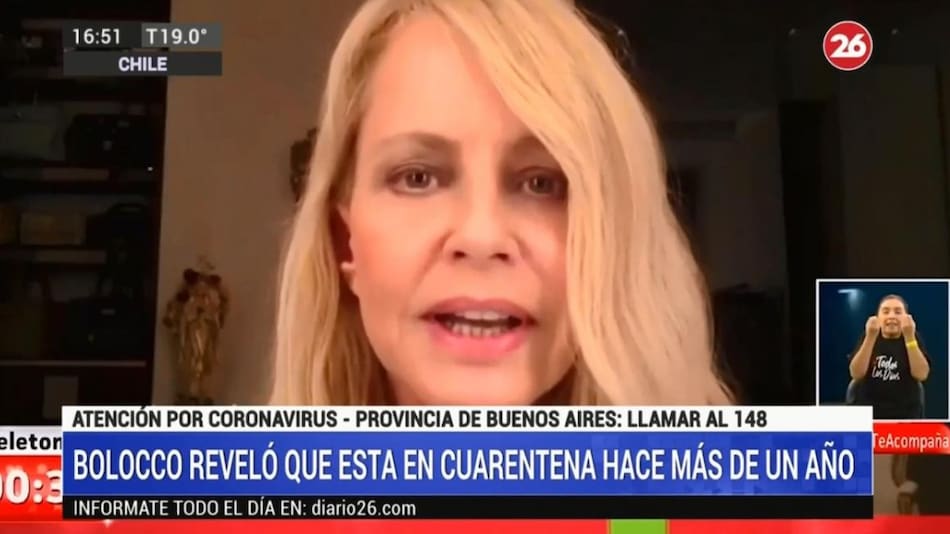 Entrevista de Cecilia Bolocco y su cuarentena, CANAL 26