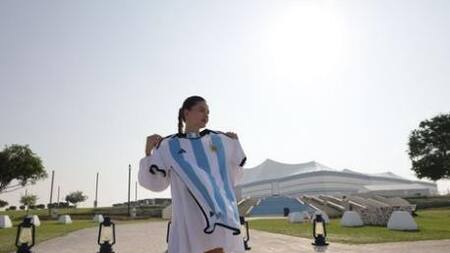 China Suárez en Qatar. Foto: Instagram/sangrejaponesa.