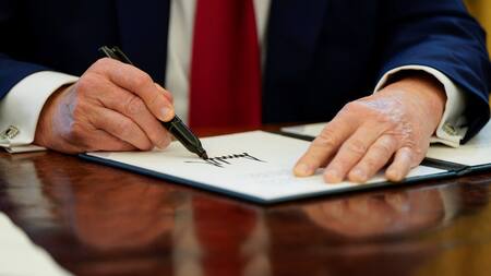 Donald Trump firmará una orden ejecutiva. Foto: Reuters/Elizabeth Frantz