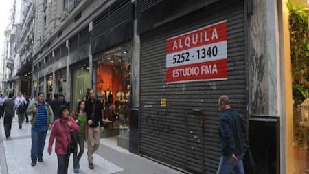 Locales cerrados en calle Florida