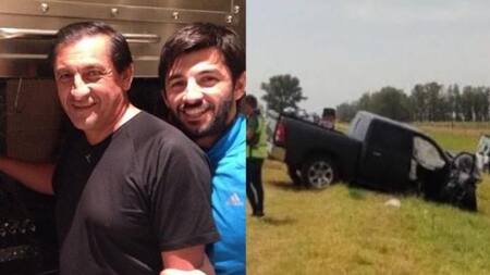 Michael Díaz, accidente de tránsito. Foto: Télam y redes sociales