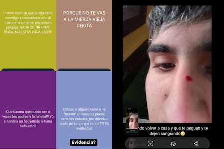 Algunas de las capturas que se viralizaron en la redes. Foto: X/@badgyaItom.