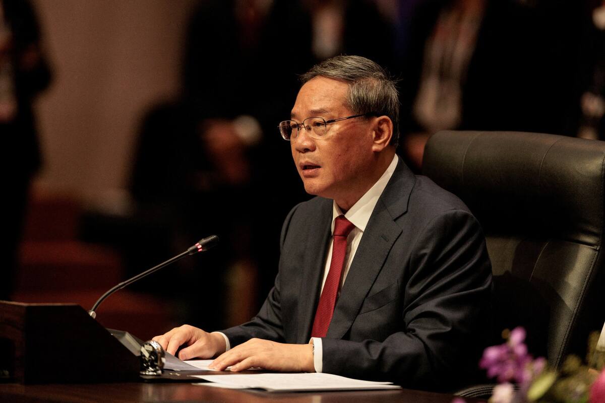 Primer ministro de China, Li Qiang. Foto: Reuters.