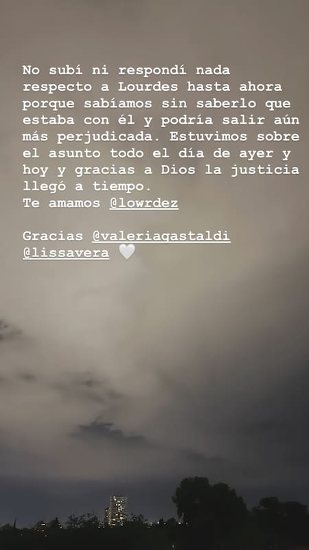El mensaje de Virginia Da Cunha tras la detención del ex de Lourdes Fernández de Bandana.