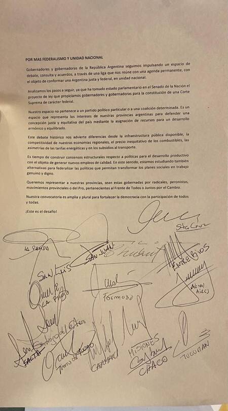 Comunicado Gobernadores.