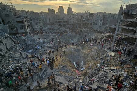 La masiva destrucción de Gaza tras los bombardeos de Israel. Foto: Reuters.