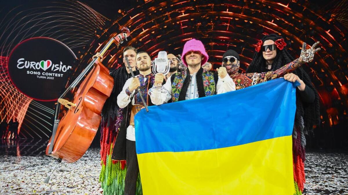Los ganadores ucranianos de Eurovisión 2022. Foto: AFP
