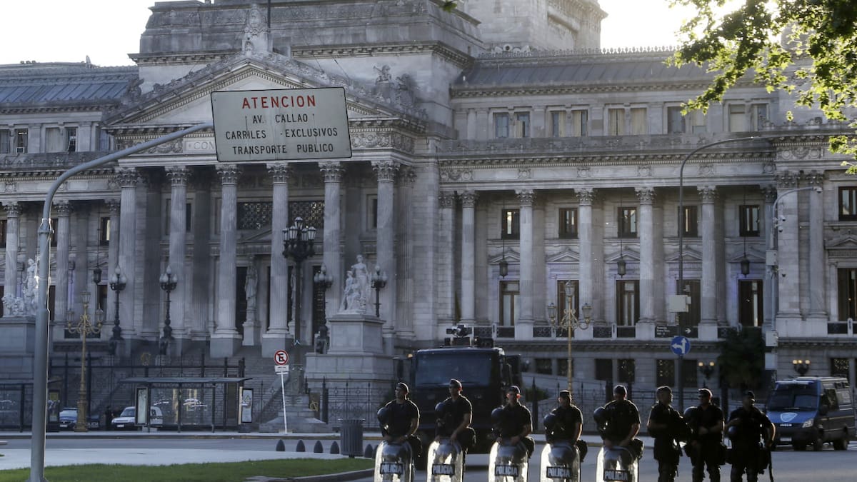 Amenaza de bomba en el Congreso de la Nación.