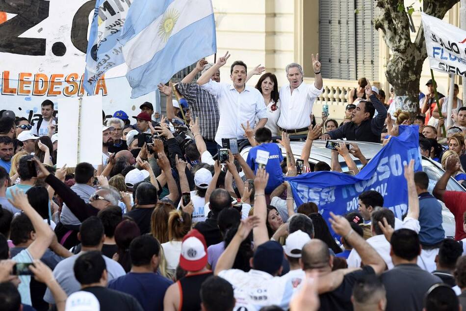 Sergio Massa en La Matanza (DYN)
