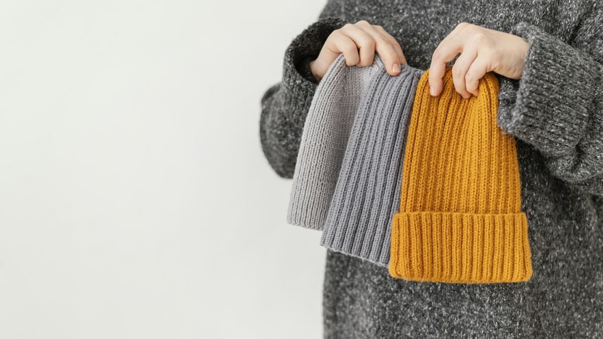 Gorro de lana. Foto: Freepik.