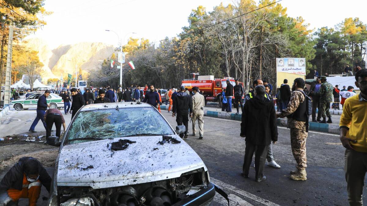 Daños en Irán tras ataque terrorista. Foto: EFE.