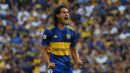 Edinson Cavani, Boca. Foto: NA