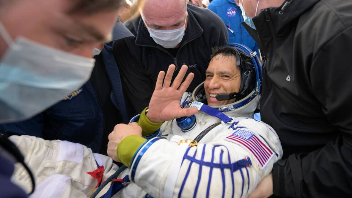 Frank Rubio devuelta en la tierra. Foto: NASA