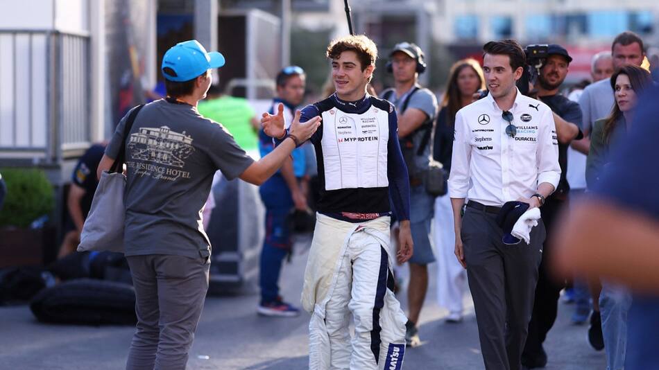 Franco Colapinto sorprendió en sus primeras carreras de Fórmula 1. Foto: Reuters.
