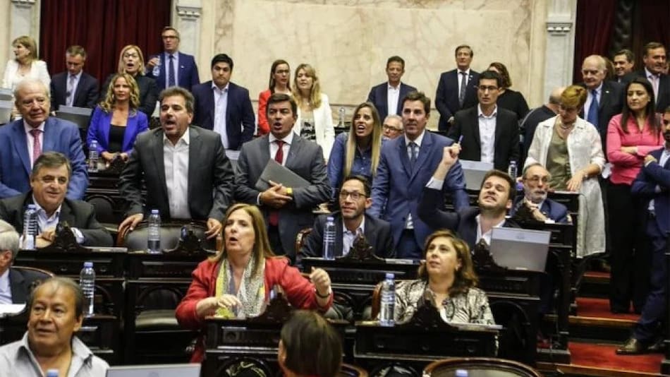 Bancada de Juntos por el Cambio en Diputados. Foto: NA.