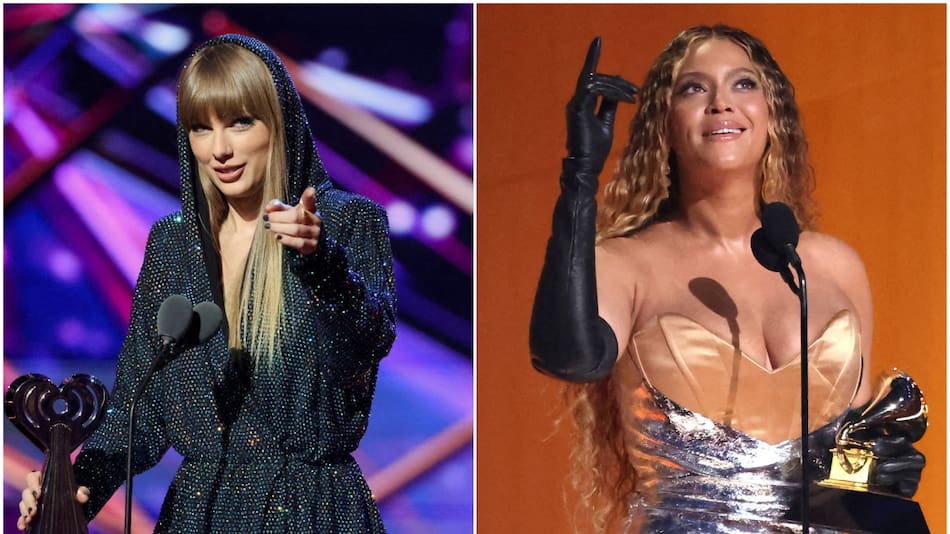 Taylor Swift y Beyoncé. Fotos: Reuters.