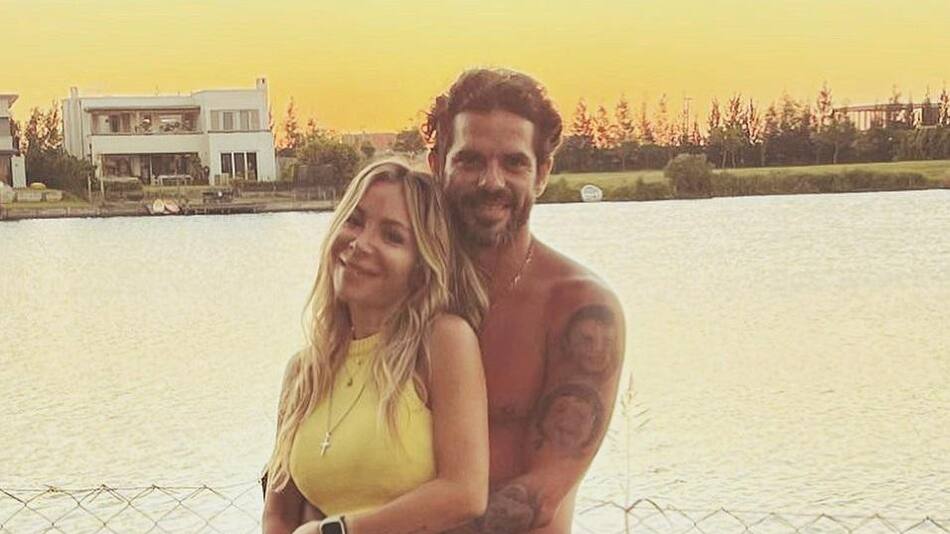 Fernando Gago y Verónica Laffitte. Foto: Instagram @fergago5oficial.