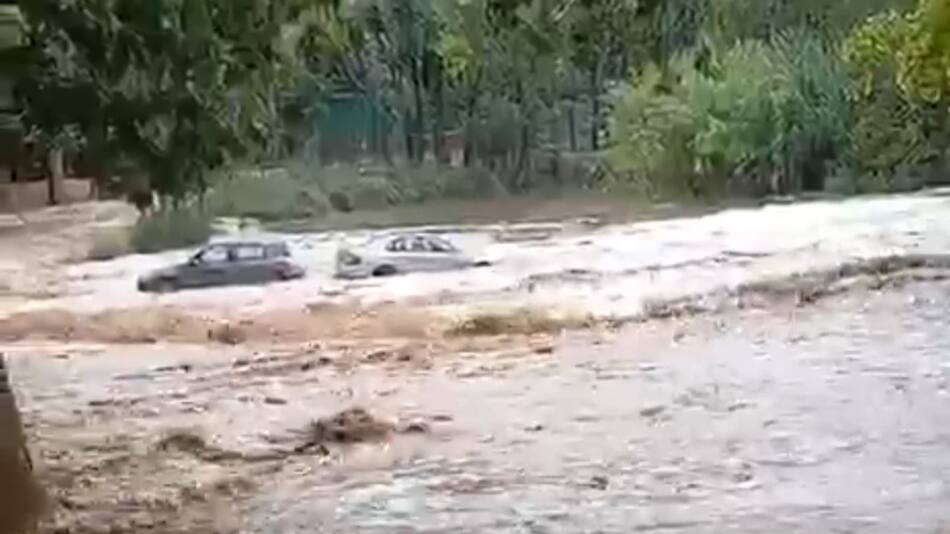 Inundación en España. Foto: captura de video. EFE