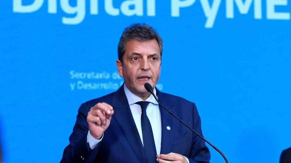 Sergio Massa, anuncio de nuevas medidas económicas. Foto: Ministerio de Economía