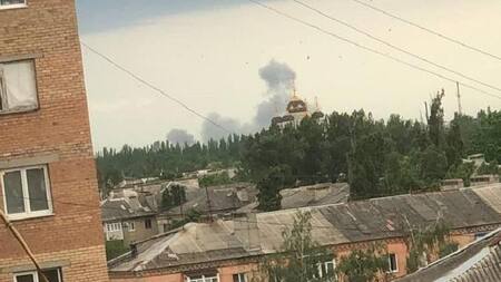 El ataque se produjo a 40 kilómetros de la frontera con Ucrania. Fuente: Telegram (itsdonetsk).