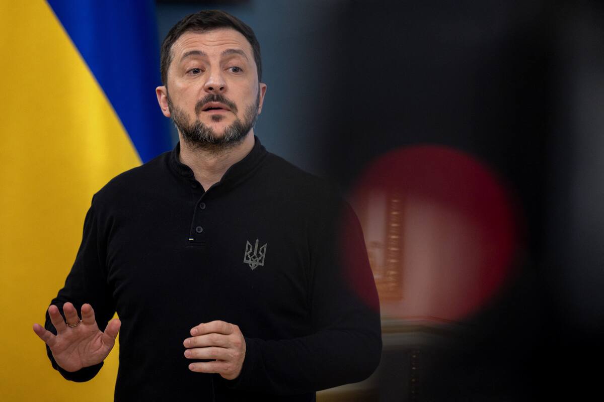 Volodímir Zelenski, presidente de Ucrania. Foto: Reuters/Thomas Peter.