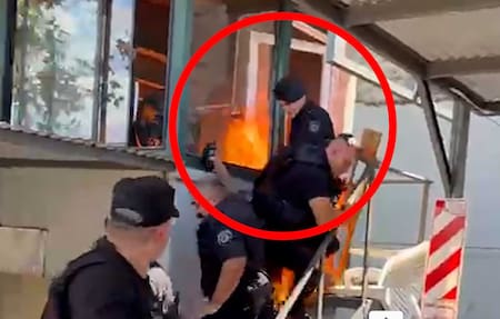 Un hombre se prendió fuego en Rosario por un deuda.