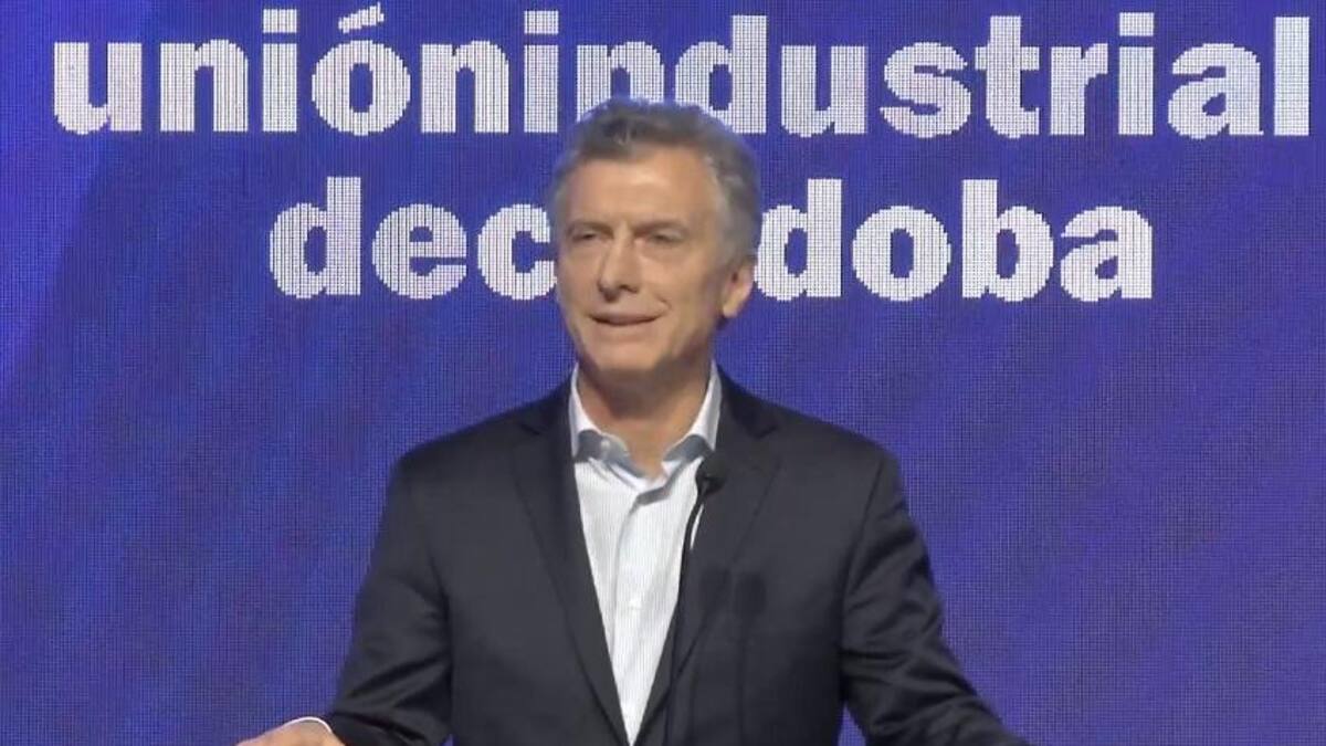 Mauricio Macri en Coloquio de Industria de Córdoba