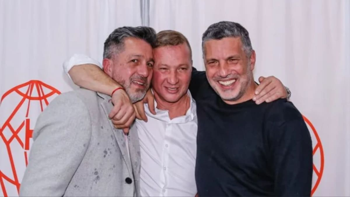 Abel Poza y David Garzón, dirigentes de Huracan.