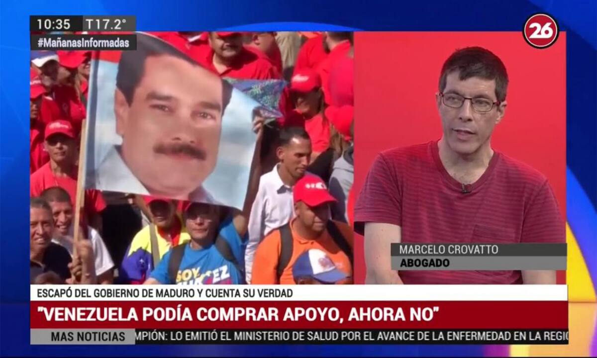 Abogado Marcelo Crovato, Argentino preso político en Venezuela, Canal 26
