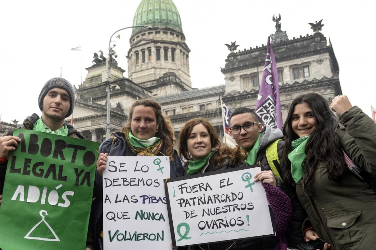 Aborto Legal, marcha a favor frente al Congreso, NA