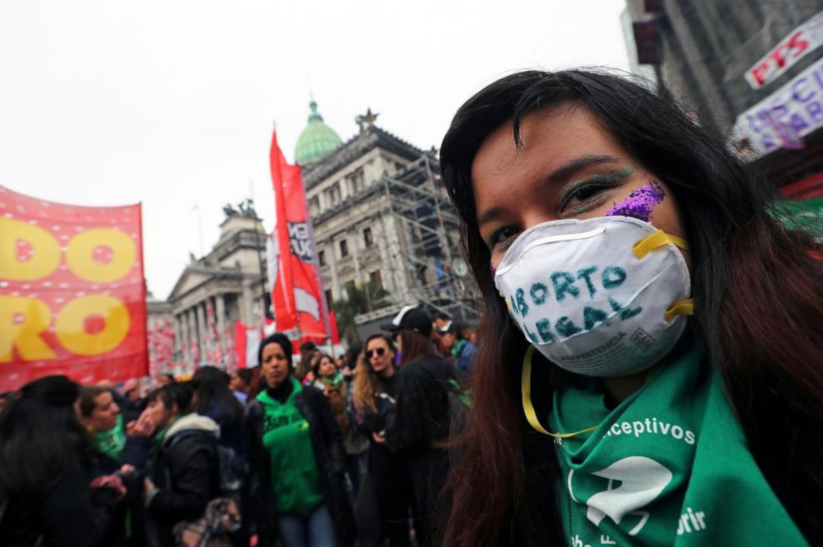 Aborto Legal, marcha a favor frente al Congreso, Reuters