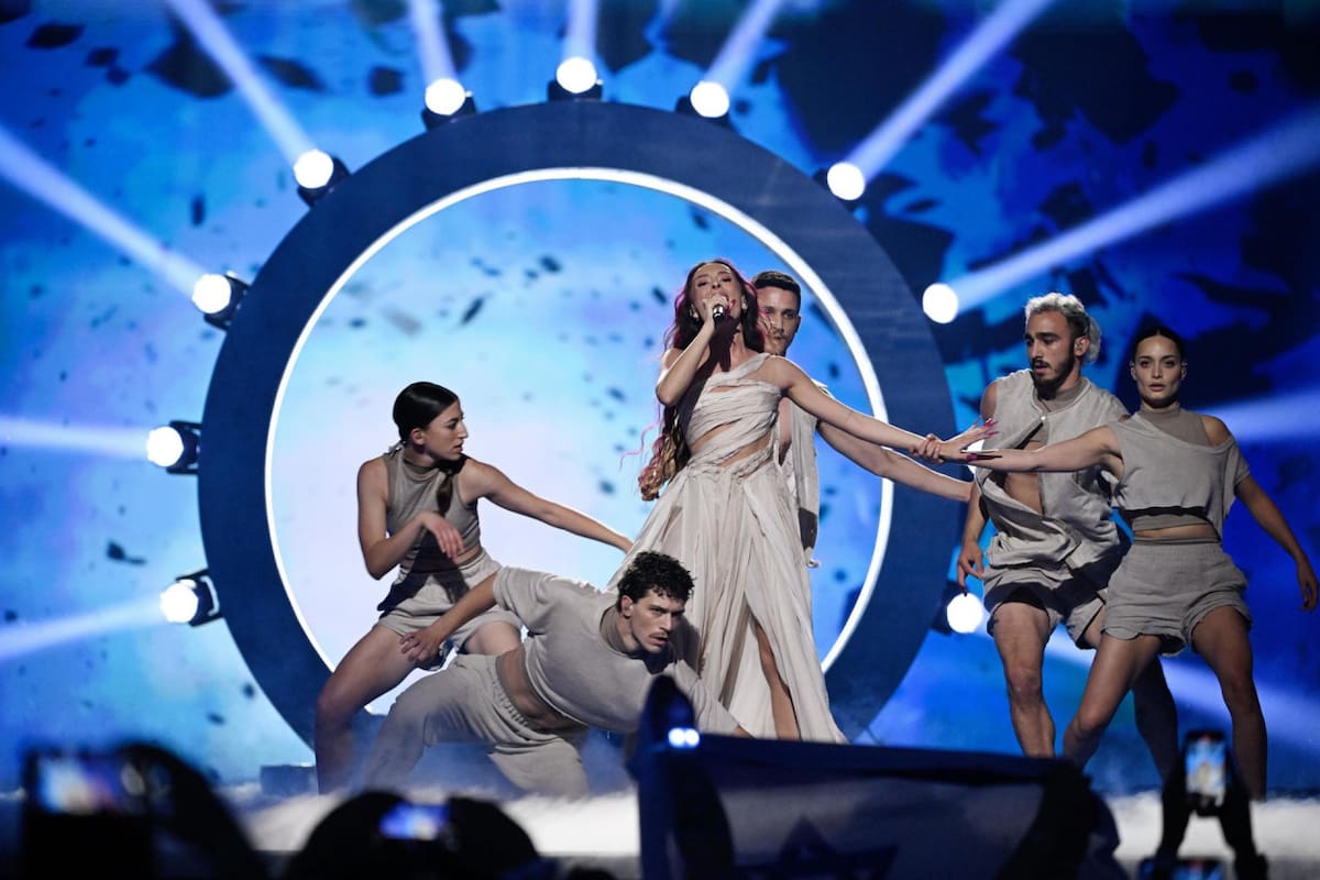Abucheos a la participante israelí en Eurovisión. Foto: EFE
