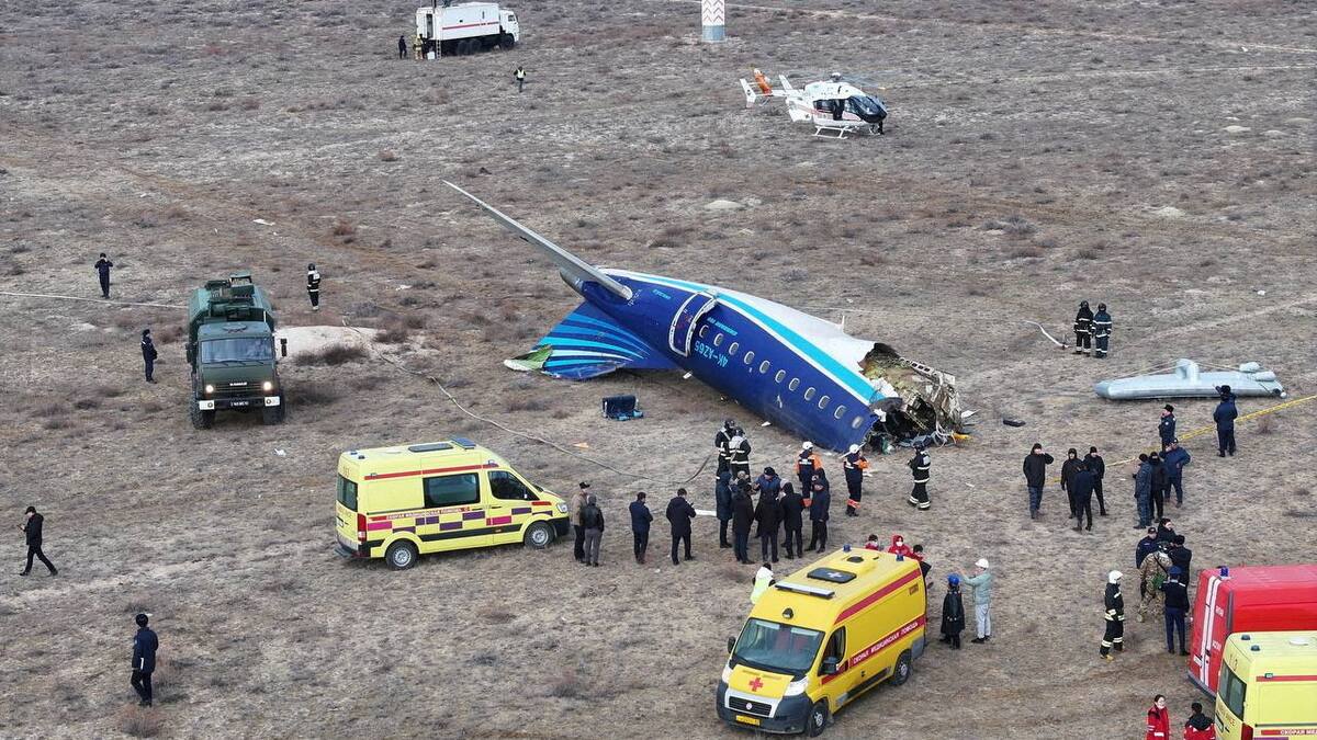 Accidente aéreo en Kazajistán. Foto: Reuters