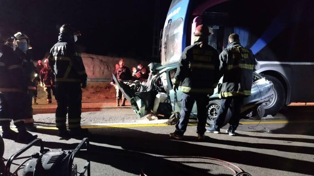Accidente de auto en Potrerillos, Mendoza