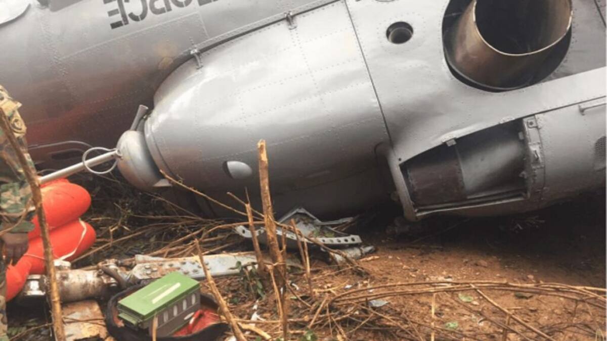 Accidente de helicóptero en Ghana