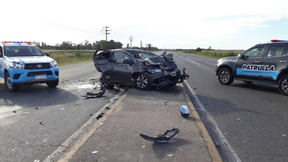Accidente de tránsito, choque, colisión en la ruta, NA